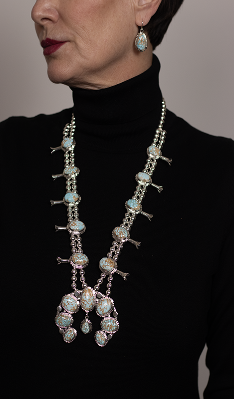 No. 8 Squashblossom Necklace Set