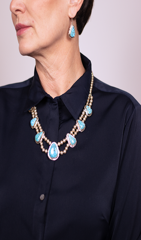 Kingman Beaded Necklace Set