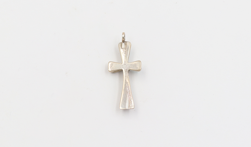 Raised Inlay Cross Pendant