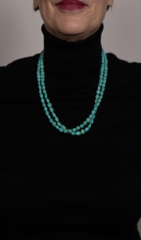 Sleeping Beauty Turquoise Nugget Necklace
