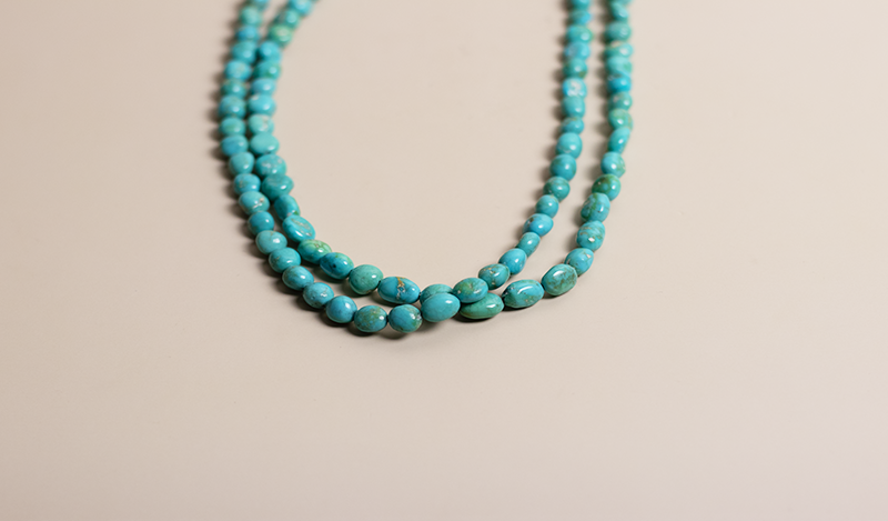 Sleeping Beauty Turquoise Nugget Necklace