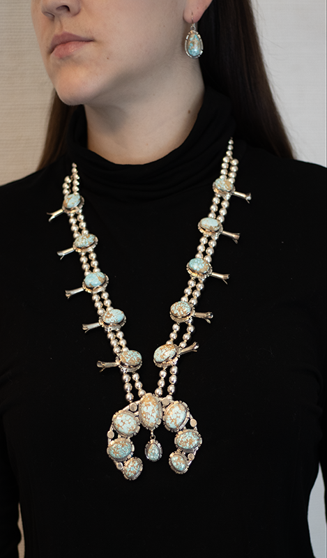 No. 8 Squashblossom Necklace Set