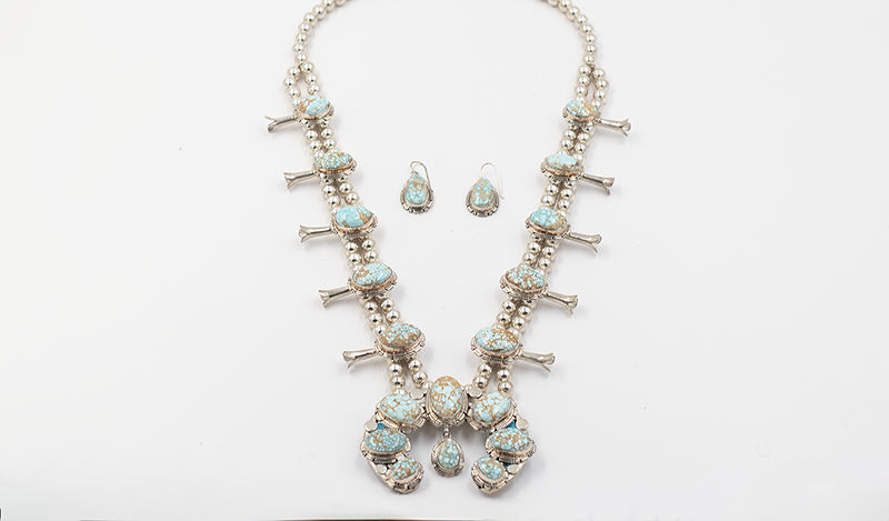 No. 8 Squashblossom Necklace Set