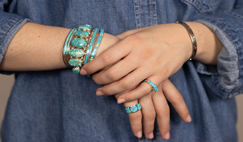 Water Web Kingman Cuff