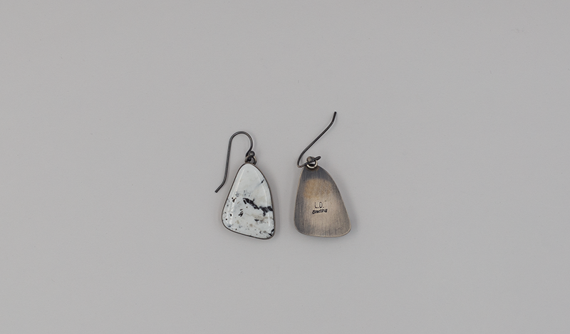 White Buffalo French Wire Earrings