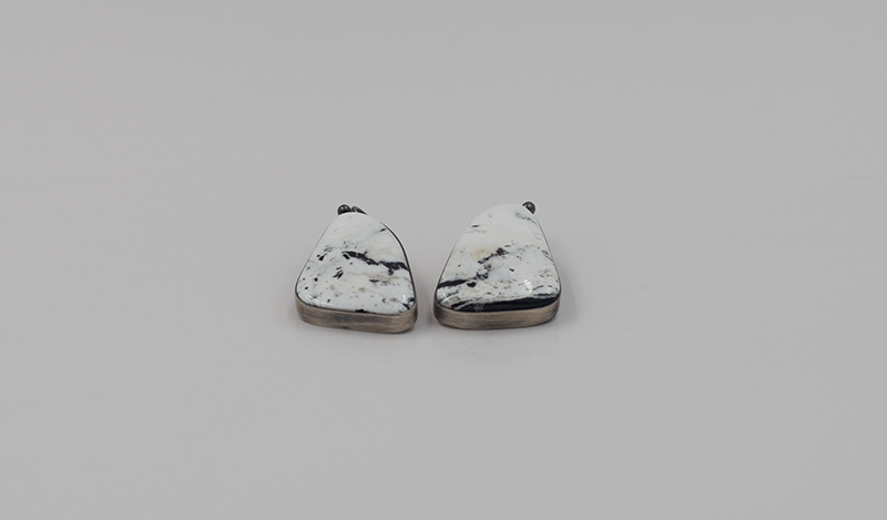 White Buffalo French Wire Earrings