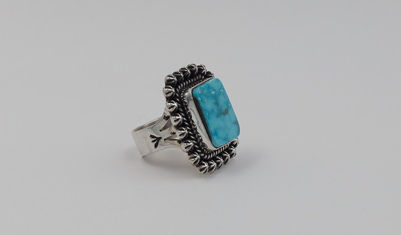 Square Kingman Star Ring