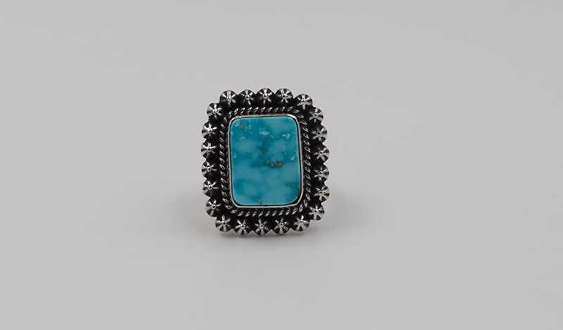 Square Kingman Star Ring