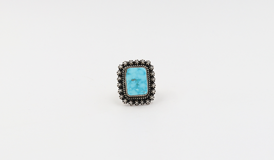 Square Kingman Star Ring