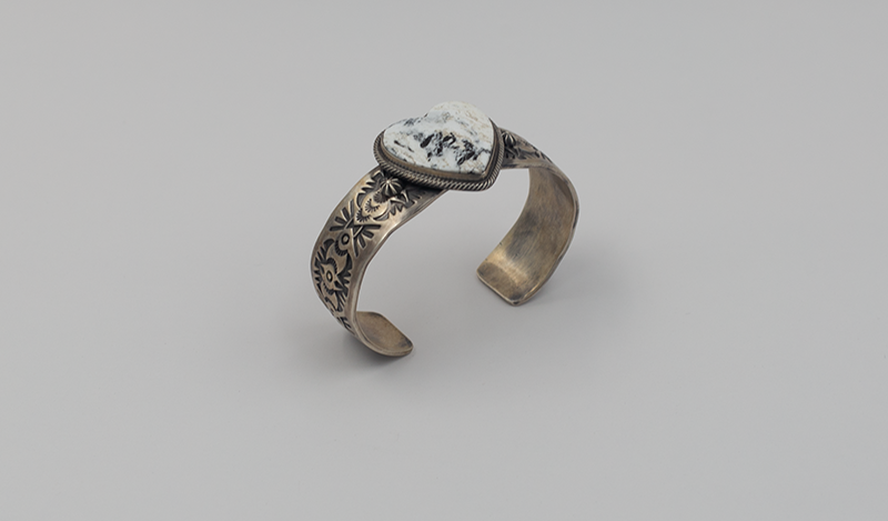 White Buffalo Heart Cuff