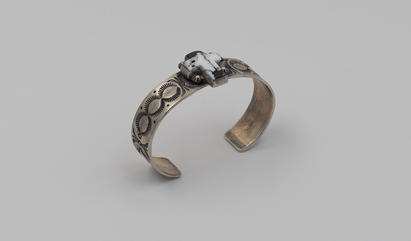 White Buffalo Cross Cuff