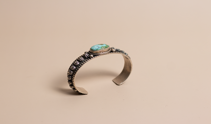 Single Stone Sonoran Gold Cuff