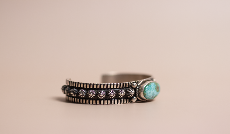 Single Stone Sonoran Gold Cuff