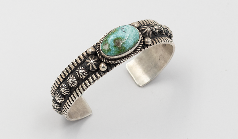 Single Stone Sonoran Gold Cuff