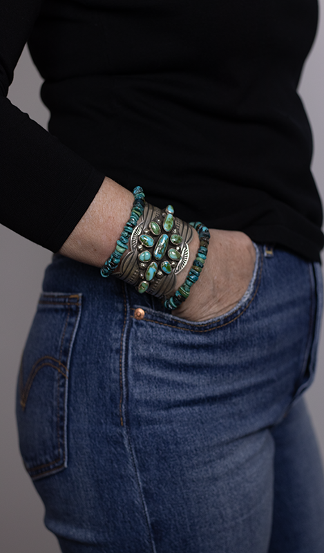 Bright Turquoise Nugget Bracelet