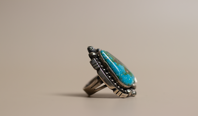 Heavy Gauge Silver and Sonoran Gold Ring