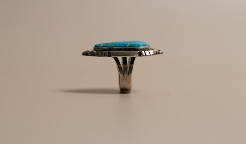 Heavy Gauge Silver and Sonoran Gold Ring