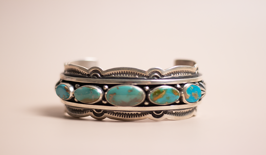 Heavy Stamped Royston Cuff