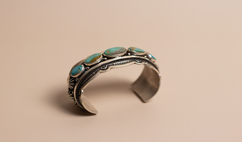 Heavy Stamped Royston Cuff