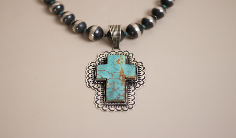 Kingman Cross Necklace