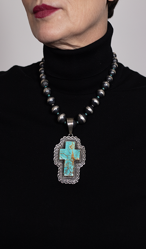 Kingman Cross Necklace