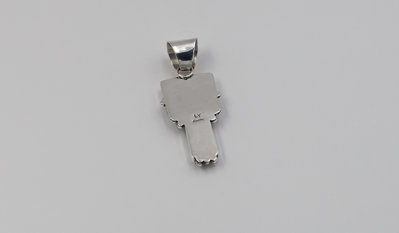 Three Stone White Buffalo Pendant