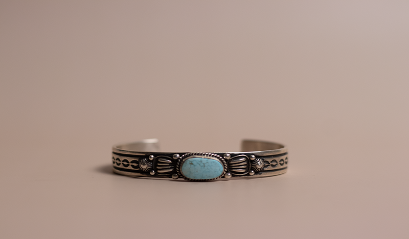 Thin Stamped No. 8 Cuff