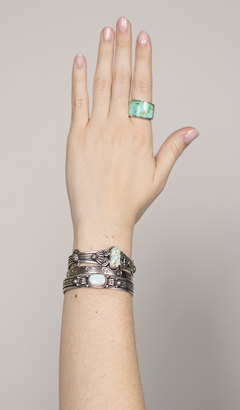 Thin Stamped No. 8 Cuff
