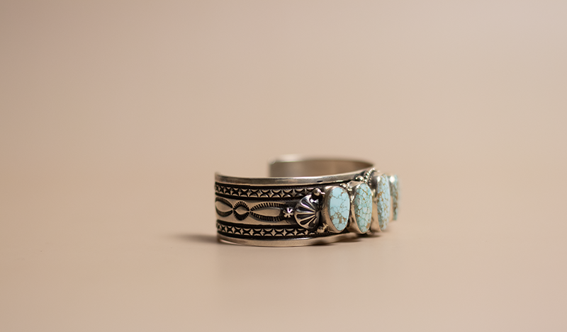 5 Stone No. 8 Turquoise Cuff