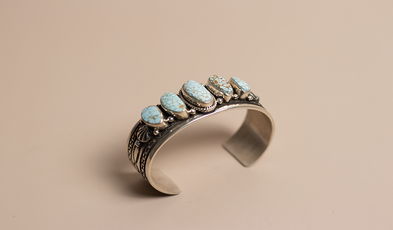 5 Stone No. 8 Turquoise Cuff