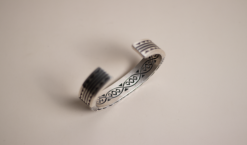 Double Sided Silver Cuff
