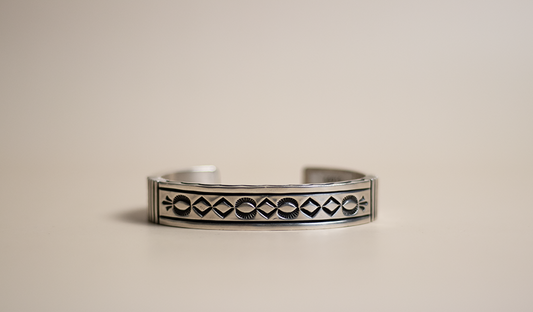 Double Sided Silver Cuff