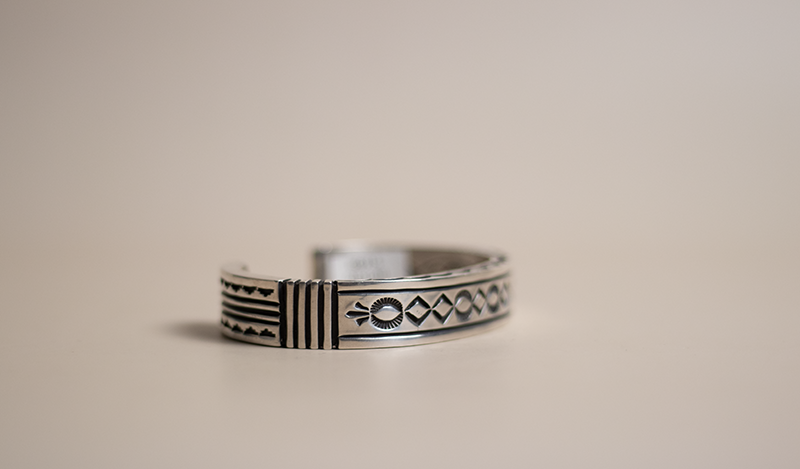 Double Sided Silver Cuff