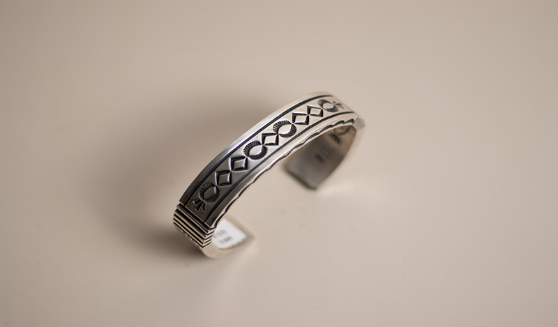 Double Sided Silver Cuff