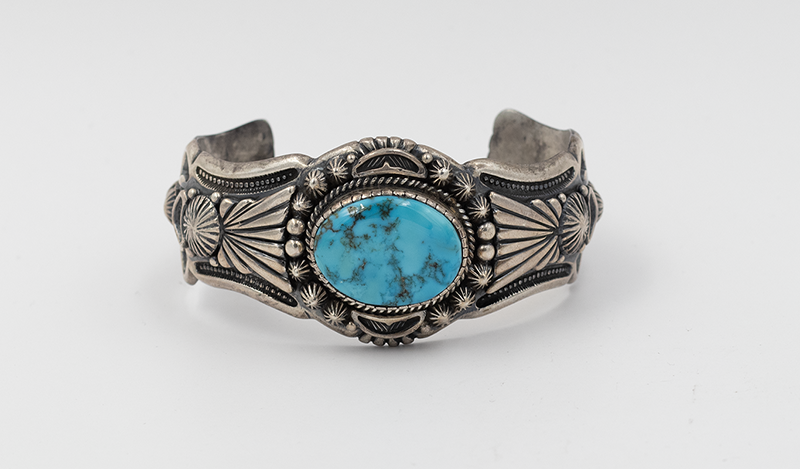 Harry Begay Ingot Silver Morenci Cuff