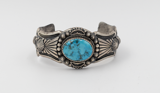Harry Begay Ingot Silver Morenci Cuff