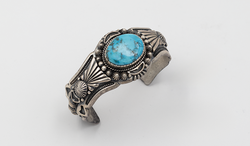 Harry Begay Ingot Silver Morenci Cuff