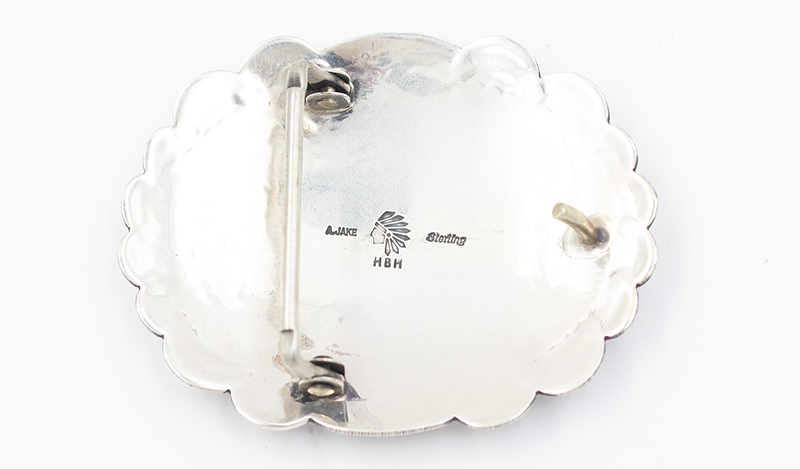 Stamped Silver Buckle
