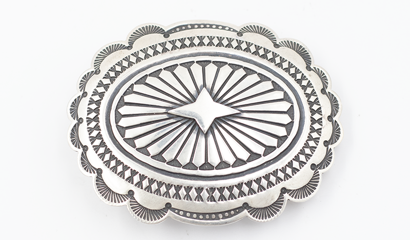 Stamped Silver Buckle