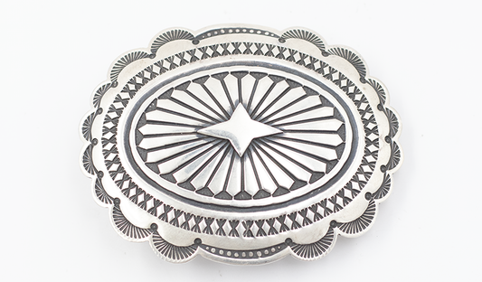 Stamped Silver Buckle
