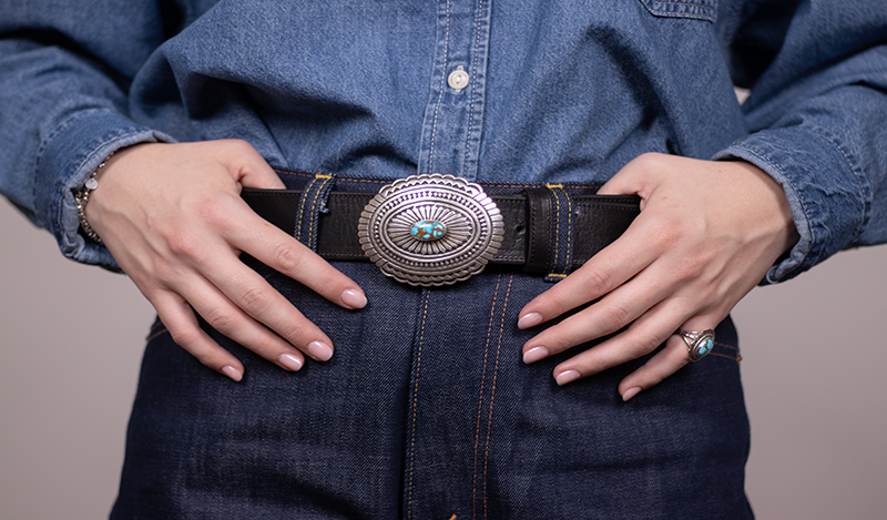 Sonoran Blue Belt Buckle