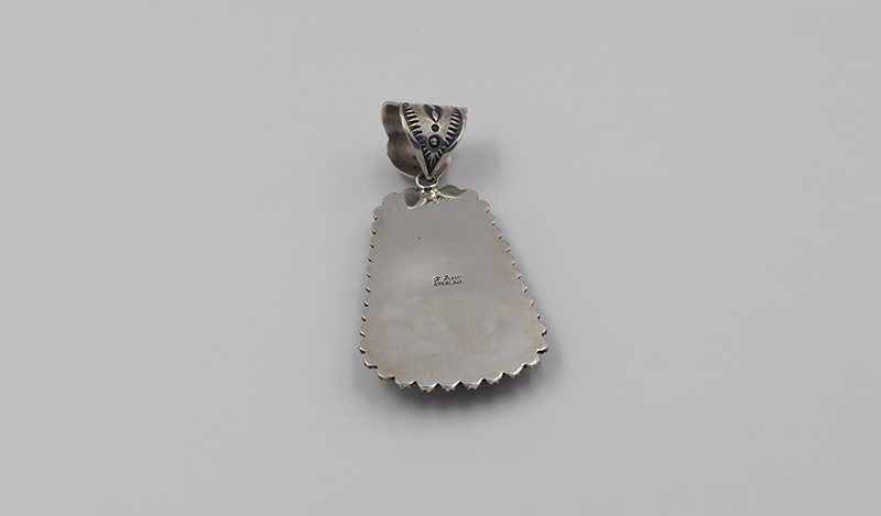 Large White Buffalo Teardrop Pendant