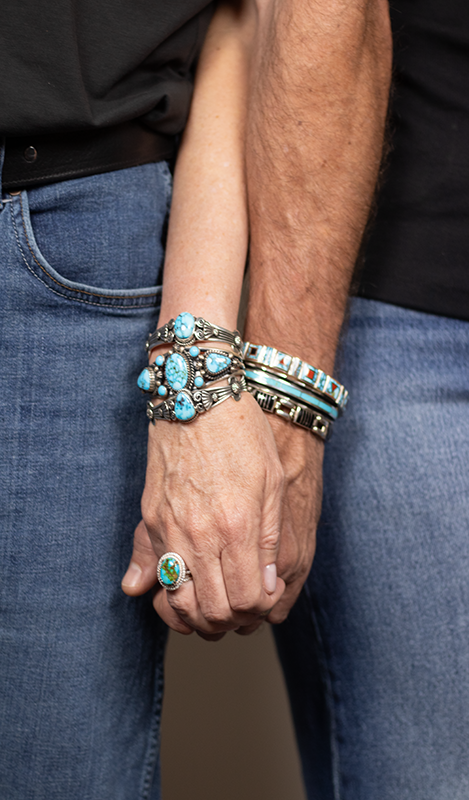 Larry Loretto Inlay Channel Cuff