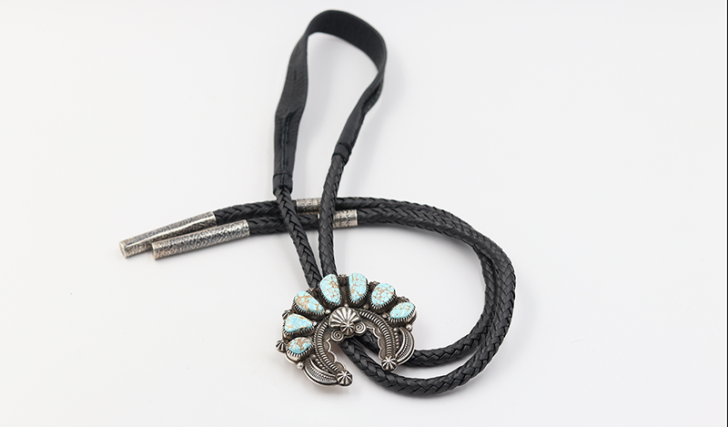 No. 8 Turquoise Bolo Tie