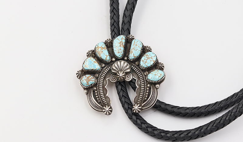 No. 8 Turquoise Bolo Tie