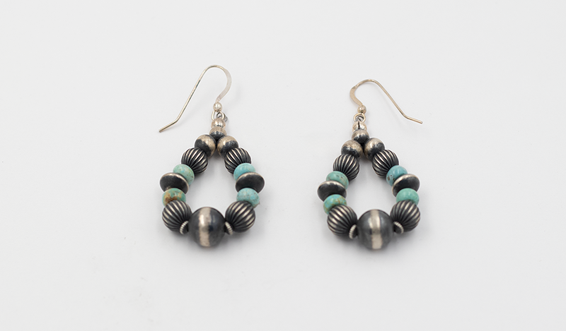 Larimar Beaded Earring and Necklace Set