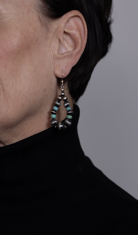 Larimar Beaded Earrings