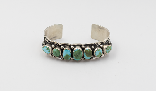 7 Stone Oval Sonoran Gold Cuff