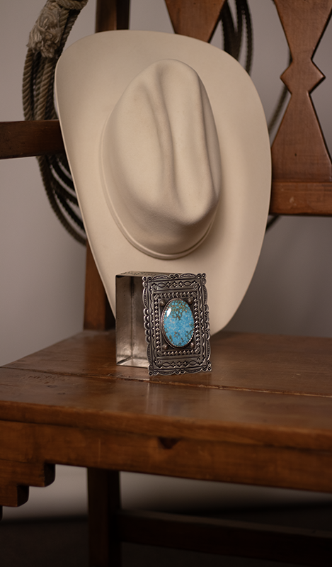 75 Carat Sonoran Blue Turquoise Treasure Box