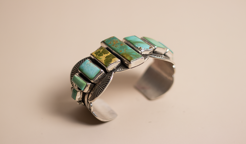 9 Stone Bonecutter Cuff